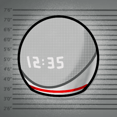 Amazon Echo Dot (5th Gen); has Clock, Compact smart speaker with Alexa, and enhanced LED display for at-a-glance clock, timers, weather and more, all in Glacier White 